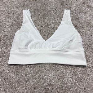 Lululemon White Athletic Bra Top